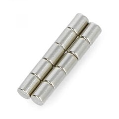 Neodimio magnetas Calamit N35/Ni, 3x4mm, 10vnt цена и информация | Канцелярские товары | pigu.lt