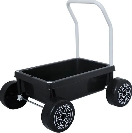 Stumdukas - vežimėlis Plasto, juodas, 48 cm цена и информация | Žaislai kūdikiams | pigu.lt