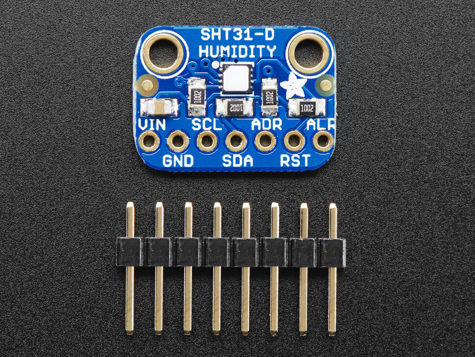 Temperatūros ir drėgmės jutiklis Adafruit SHT31-D цена и информация | Meteorologinės stotelės, termometrai | pigu.lt