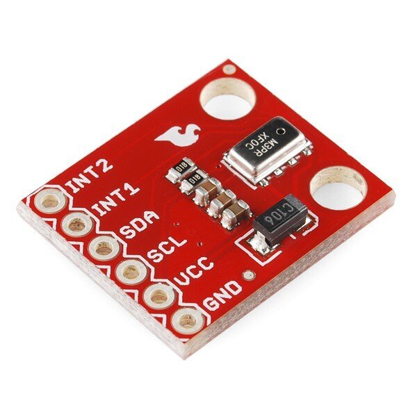 Skaitmeninis barometras - aukščio jutiklis Sparkfun MPL3115A2 110kpA I2C 3.3V цена и информация | Meteorologinės stotelės, termometrai | pigu.lt