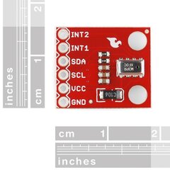 Skaitmeninis barometras - aukščio jutiklis Sparkfun MPL3115A2 110kpA I2C 3.3V цена и информация | Метеорологические станции, термометры | pigu.lt