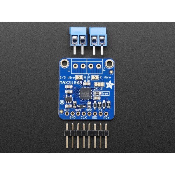 Stiprintuvas temperatūros jutikliui PT100 Adafruit MAX31865 kaina ir informacija | Meteorologinės stotelės, termometrai | pigu.lt