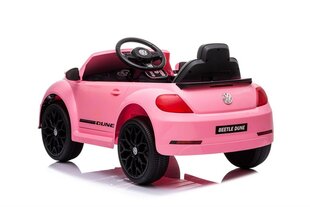 Vienvietis vaikiškas elektromobilis VW Beetle Dune Mini, rožinis kaina ir informacija | Elektromobiliai vaikams | pigu.lt