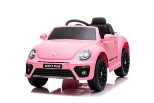 Vienvietis vaikiškas elektromobilis VW Beetle Dune Mini, rožinis kaina ir informacija | Elektromobiliai vaikams | pigu.lt