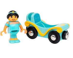 Princesė Jasmine ir traukinio vežimėlis Brio 33359 kaina ir informacija | Žaislai mergaitėms | pigu.lt