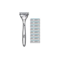 Skutimosi galvutės Schick Quattro Titanium, 8 vnt. цена и информация | Косметика и средства для бритья | pigu.lt