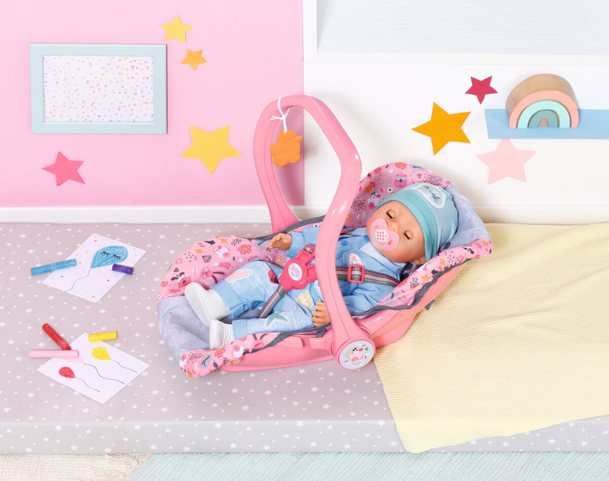 Lėlės nešioklė Baby Born, rožinė kaina ir informacija | Žaislai mergaitėms | pigu.lt