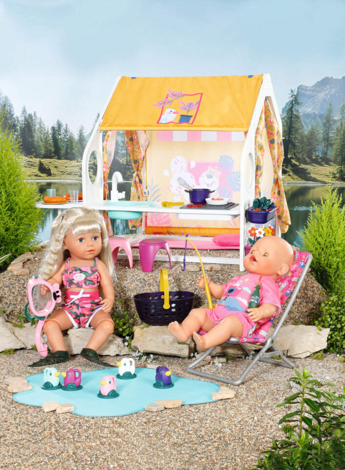 Lėlės poilsio namelis Baby Born kaina ir informacija | Žaislai mergaitėms | pigu.lt