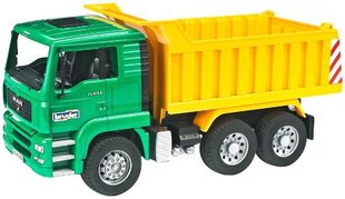 Bruder грузовик зеленый с желтым прицепом 02765 цена и информация | Игрушки для мальчиков | pigu.lt