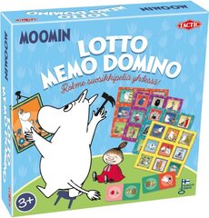 Набор настольных игр Tactic Moomin 3 в 1, FI цена и информация | Настольные игры, головоломки | pigu.lt