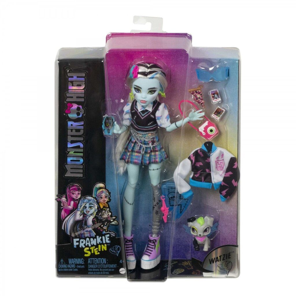 Lėlė su aksesuarų rinkiniu Monster High Core Frankie kaina ir informacija | Žaislai mergaitėms | pigu.lt