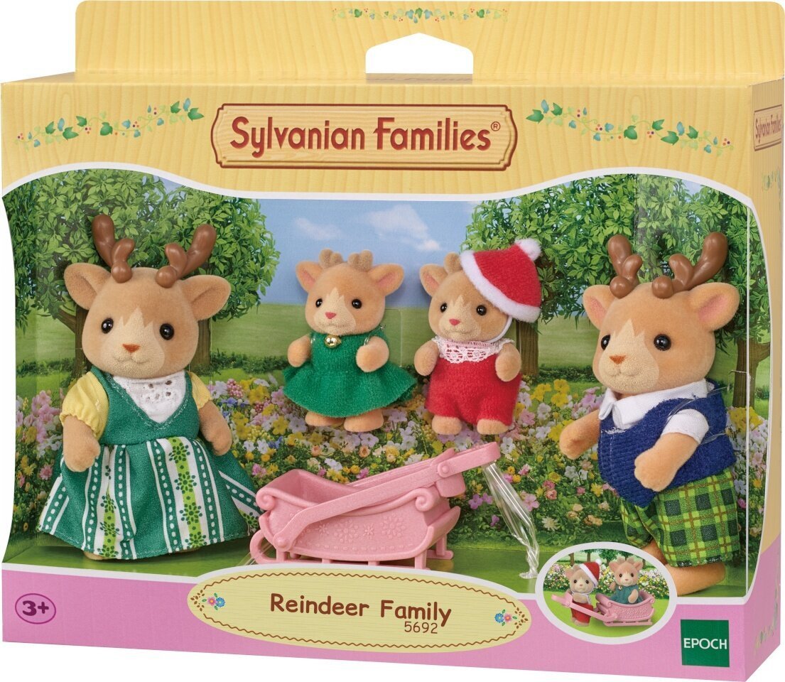 Figūrėlių rinkinys Sylvanian Families Elnių šeima kaina ir informacija | Žaislai mergaitėms | pigu.lt