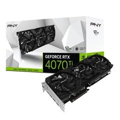 PNY GeForce RTX 4070 Ti Verto Triple Fan DLSS 3 (VCG4070T12TFXPB1) kaina ir informacija | Vaizdo plokštės (GPU) | pigu.lt