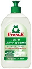 Средство для мытья посуды с про-витамином В5 Frosch Sensitiv, 500 мл цена и информация | Frosch Кухонные товары, товары для домашнего хозяйства | pigu.lt