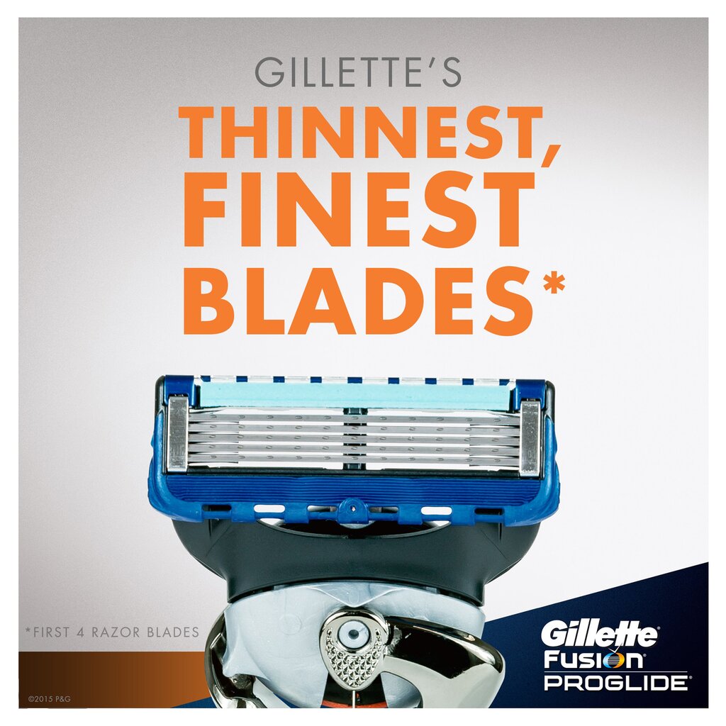 Skustuvo galvutės Gillette Fusion Proglide Manual, 4 vnt. kaina ir informacija | Skutimosi priemonės ir kosmetika | pigu.lt