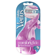 Бритва Gillette Venus Breeze, 2 насадки цена и информация | Косметика и средства для бритья | pigu.lt