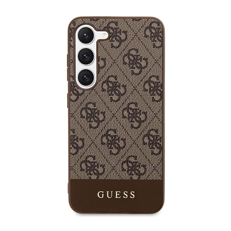 Guess 4G Bottom Stripe, rudas kaina ir informacija | Telefono dėklai | pigu.lt