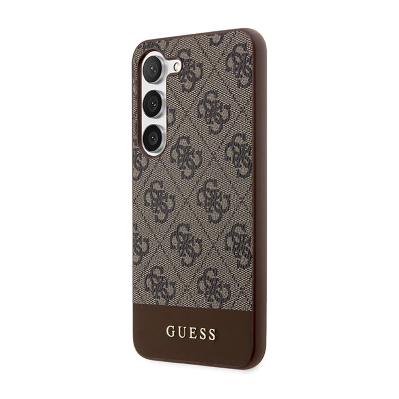 Guess 4G Bottom Stripe, rudas kaina ir informacija | Telefono dėklai | pigu.lt