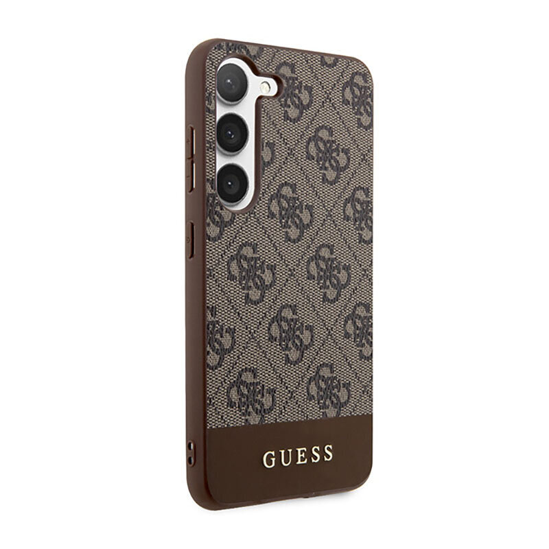 Guess 4G Bottom Stripe, rudas kaina ir informacija | Telefono dėklai | pigu.lt