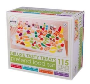 Maisto rinkinys Kidkraft Deluxe Tasty Treat Pretend Play Food Set, 63330 kaina ir informacija | Žaislai mergaitėms | pigu.lt
