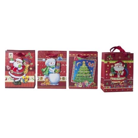 Dovanų maišelis Kalėdos 18 x 8,5 x 23 cm kaina ir informacija | Dovanų pakavimo priemonės | pigu.lt