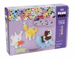 Конструктор Plus Plus Mini Pastel Домашние животные, 170 частей цена и информация | Конструкторы и кубики | pigu.lt