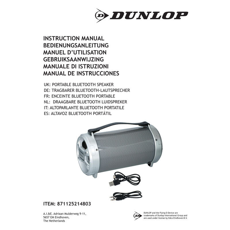 Dunlop LED kaina ir informacija | Garso kolonėlės | pigu.lt