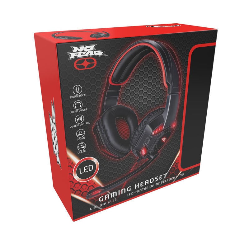 No Fear Gaming Headset kaina ir informacija | Ausinės | pigu.lt