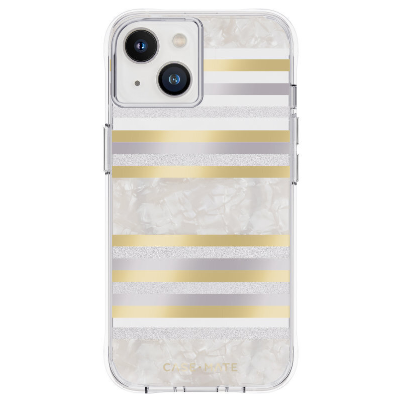 Case-Mate Pearl Stripes Magsafe, baltas kaina ir informacija | Telefono dėklai | pigu.lt