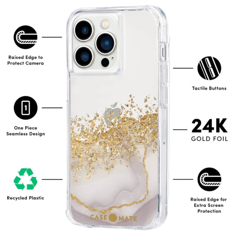 Case-Mate Karat Marble kaina ir informacija | Telefono dėklai | pigu.lt