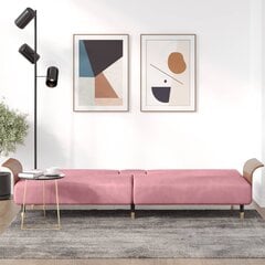 Sofa-lova vidaXL, rožinė цена и информация | Диваны | pigu.lt