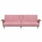 Sofa-lova vidaXL, rožinė kaina ir informacija | Sofos | pigu.lt