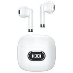 USAMS Słuchawki Bluetooth 5.3 TWS IA II series bezprzewodowe biały|white BHUIAII02 (USAMS-IAII15) цена и информация | Теплая повязка на уши, черная | pigu.lt