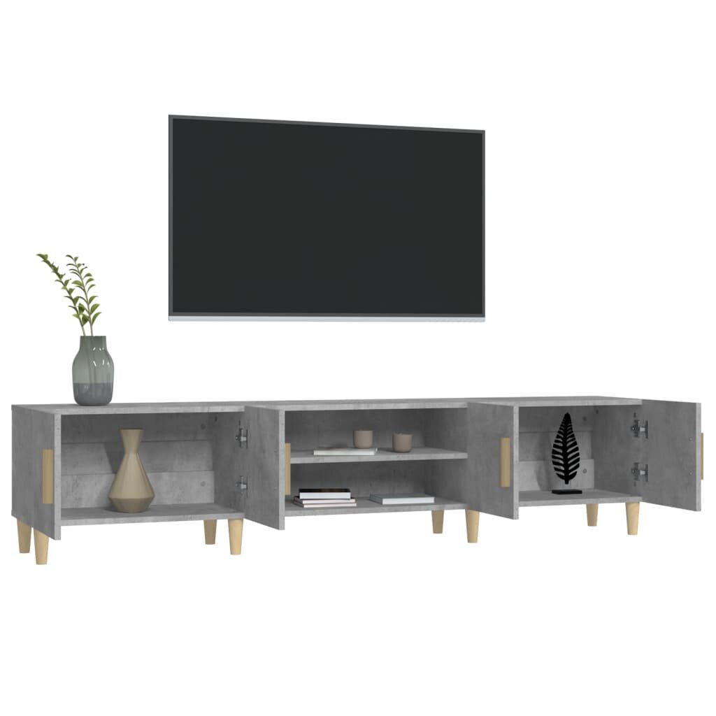 vidaXL Televizoriaus spintelė, betono pilka, 180x31,5x40cm, mediena цена и информация | TV staliukai | pigu.lt