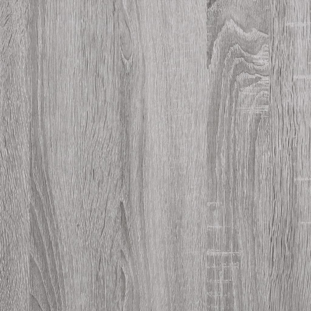 vidaXL Šoninės spintelės, 2vnt., pilkos ąžuolo, apdirbta mediena kaina ir informacija | Svetainės spintelės | pigu.lt
