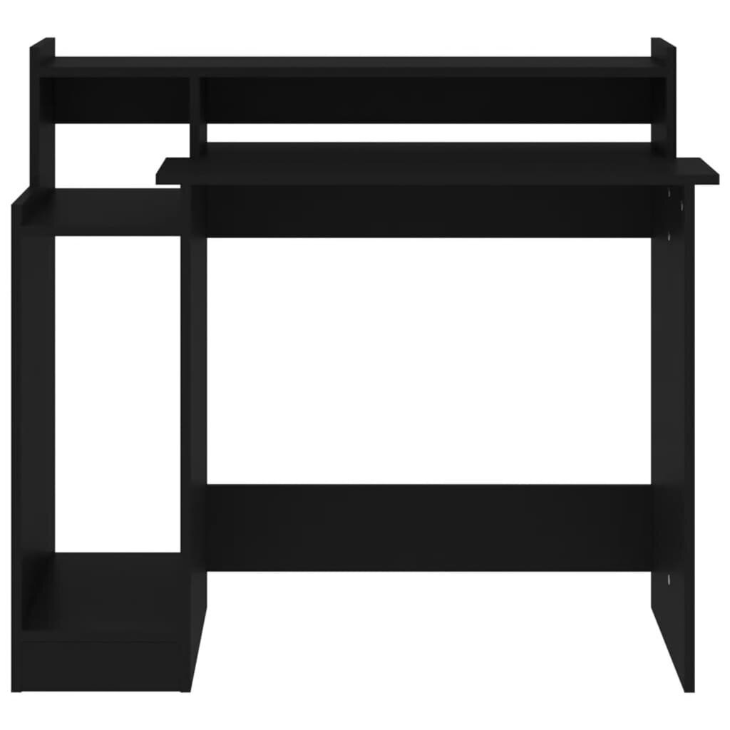 Rašomasis stalas vidaXL, juodas kaina ir informacija | Kompiuteriniai, rašomieji stalai | pigu.lt