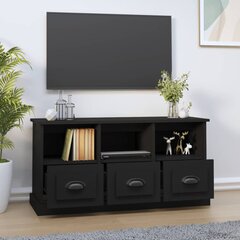 vidaXL Televizoriaus spintelė, juoda, 100x35x50cm, apdirbta mediena kaina ir informacija | TV staliukai | pigu.lt