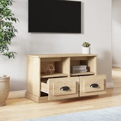 vidaXL Televizoriaus spintelė, ąžuolo, 80x35x50cm, apdirbta mediena kaina ir informacija | TV staliukai | pigu.lt