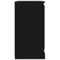 vidaXL Šoninė spintelė, juoda, 70x35,5x67,5cm, apdirbta mediena kaina ir informacija | Svetainės spintelės | pigu.lt
