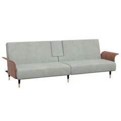 Sofa-lova vidaXL, pilka kaina ir informacija | Sofos | pigu.lt