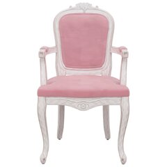 vidaXL Valgomojo kėdė, rožinės spalvos, 62x59,5x100,5cm, aksomas цена и информация | Стулья для кухни и столовой | pigu.lt