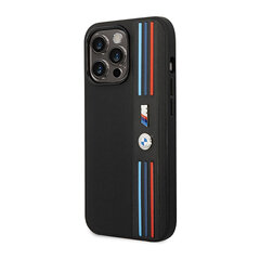 Etui BMW BMHCP14X22PPMK iPhone 14 Pro Max 6,7" czarny|black Tricolor M Collection цена и информация | Чехлы для телефонов | pigu.lt