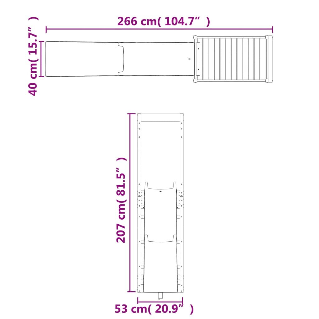 Lauko žaidimų aikštelės komplektas kaina ir informacija | Vaikų žaidimų nameliai | pigu.lt