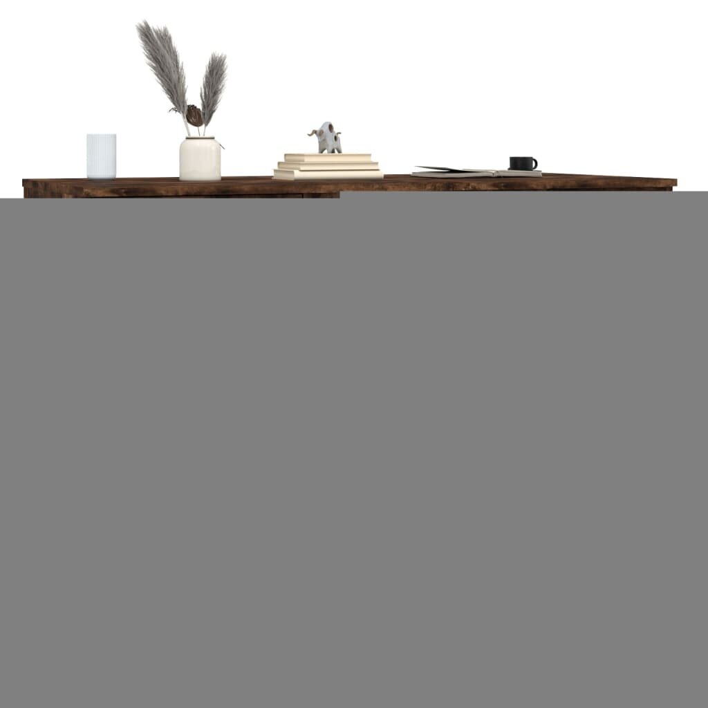 vidaXL Rašomasis stalas, dūminio ąžuolo, 115x50x75cm, mediena kaina ir informacija | Kompiuteriniai, rašomieji stalai | pigu.lt