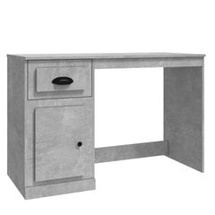 vidaXL Rašomasis stalas, betono pilkas, 115x50x75cm, mediena kaina ir informacija | Kompiuteriniai, rašomieji stalai | pigu.lt