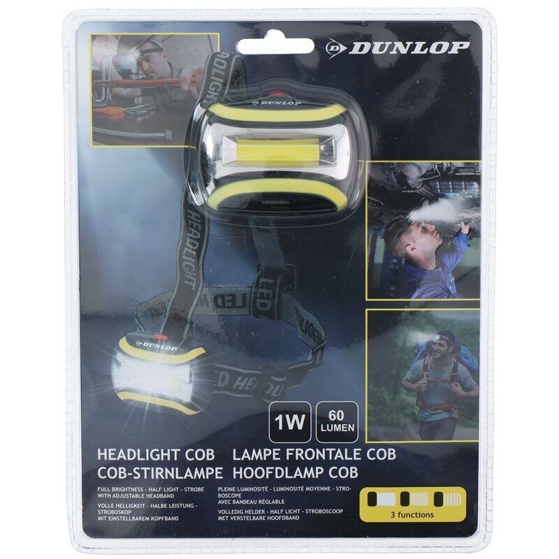 Žibintuvėlis ant galvos LED Dunlop kaina ir informacija | Žibintai ir prožektoriai | pigu.lt