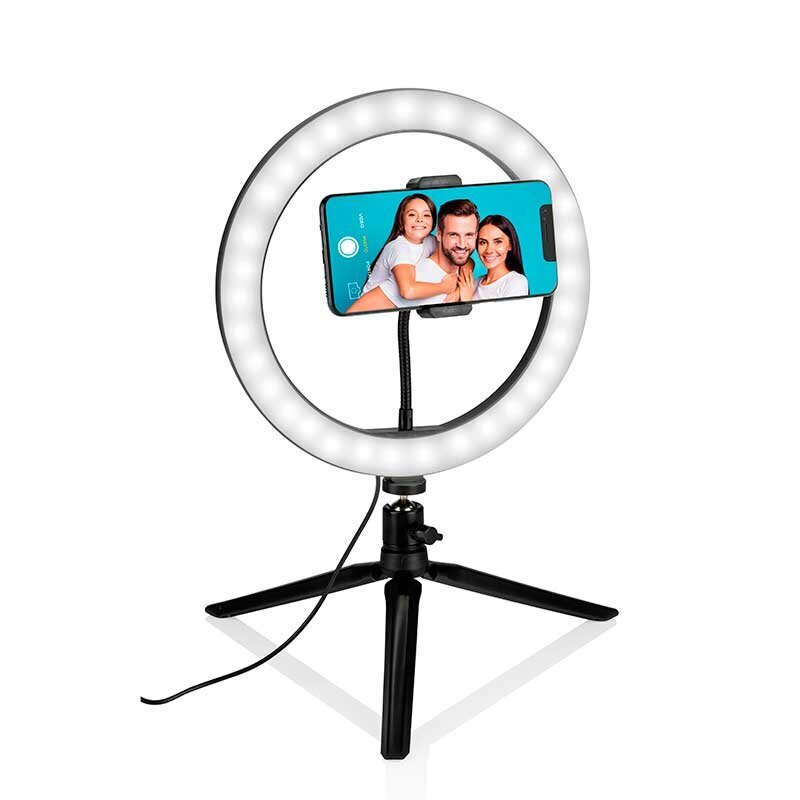 Grundig Selfie Light Ring kaina ir informacija | Fotografijos apšvietimo įranga | pigu.lt