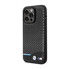 Etui BMW BMHMP14X22NBCK iPhone 14 Pro Max 6,7" czarny|black Carbon MagSafe цена и информация | Чехлы для телефонов | pigu.lt