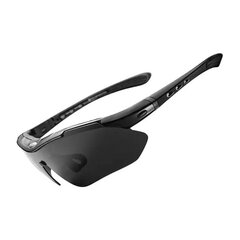 Dviratininkų akiniai Rockbros 10003, juodi kaina ir informacija | Sportiniai akiniai | pigu.lt