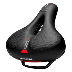 Bicycle saddle Rockbros AQ-6090R (Black-Red) kaina ir informacija | Kiti dviračių priedai ir aksesuarai | pigu.lt